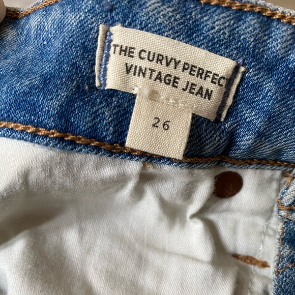 NWT The Curvy Perfect Vintage Jean in Denman Wash: Ripped Edition - Picture 11 of 12
